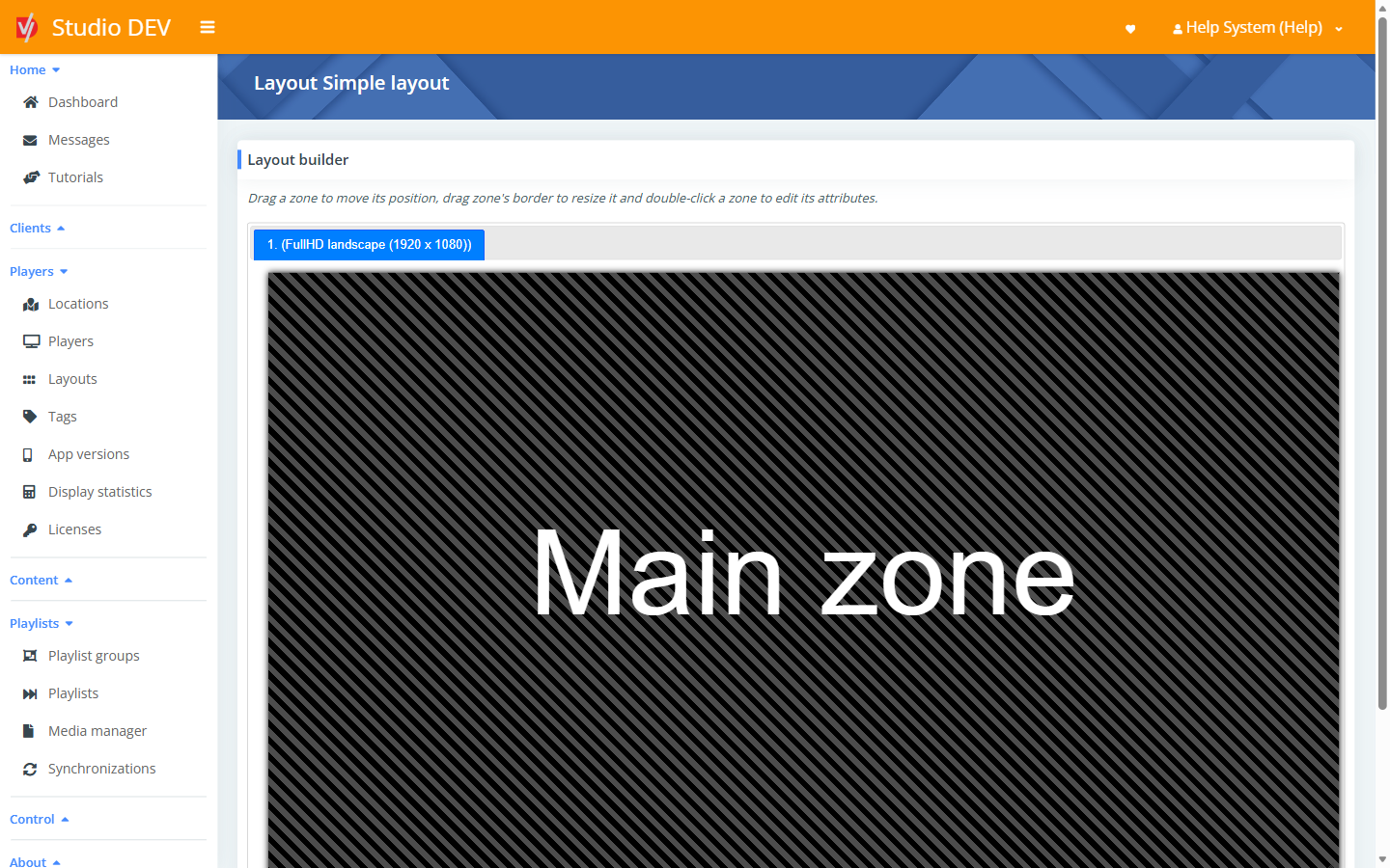 Layout builder